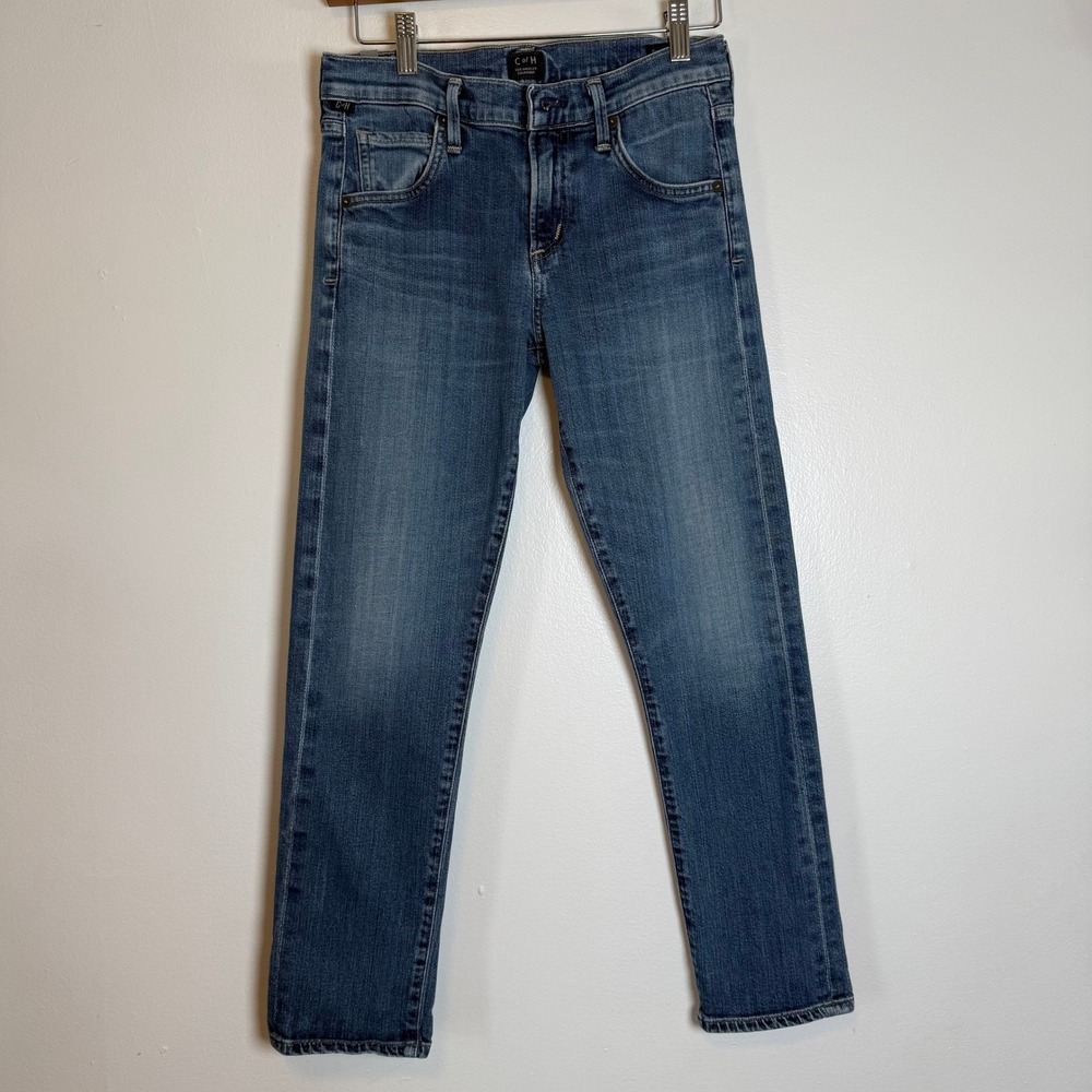 Citizens of Humanity Emerson Slim Boyfriend Jeans 24 Blue Mid Rise 1545C-529
